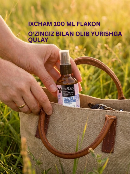 MI&KO Chivinlar va hasharotlarga qarshi tabiiy sprey, 100 ml