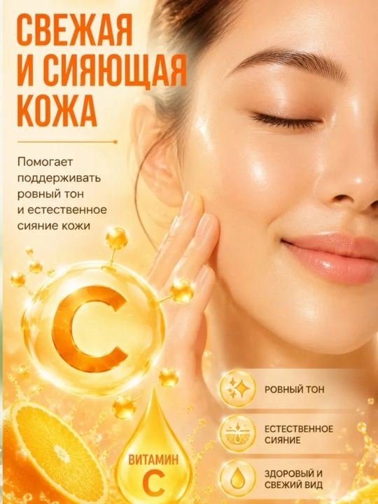 Sadoer vitamin C li yuz uchun pufakchali niqob (12 stik)