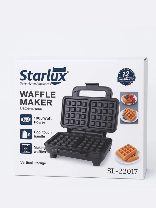 Starlux vafli va sendvich tayyorlovchi, yopishmaydigan qoplama bilan