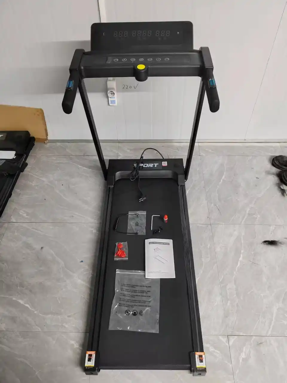 Yugurish yo‘lakchasi uy uchun, elektr buklanadigan 2.0 HP, yugurish va yurish uchun