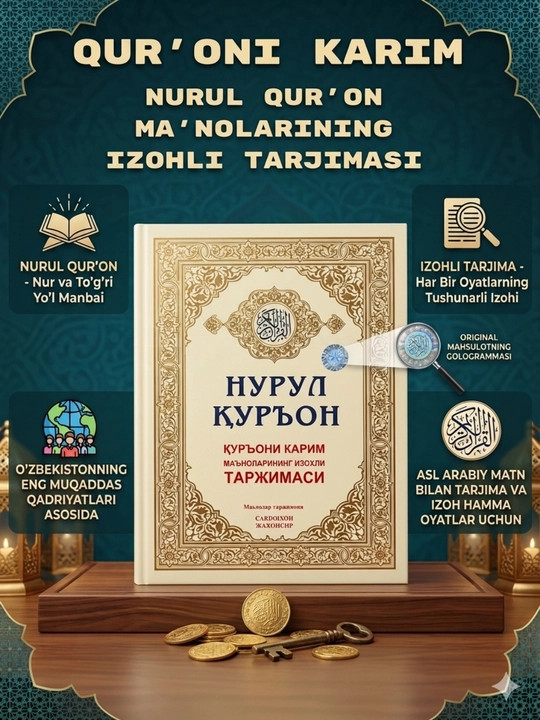“Nurul Qur’on” — Qur’oni Karim ma’nolarining izohli tarjimasi - 