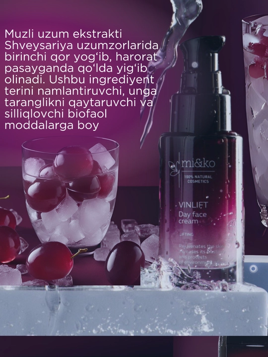 MI&KO Yoshartiruvchi, silliqlashtiruvchi yuz kremi anti-age, 30 ml MIKO