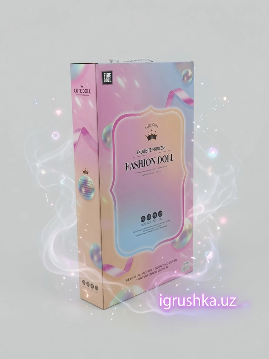 Malika qo'g'irchog'i Exquisite Princess Fashion Doll, chiroq va musiqa bilan