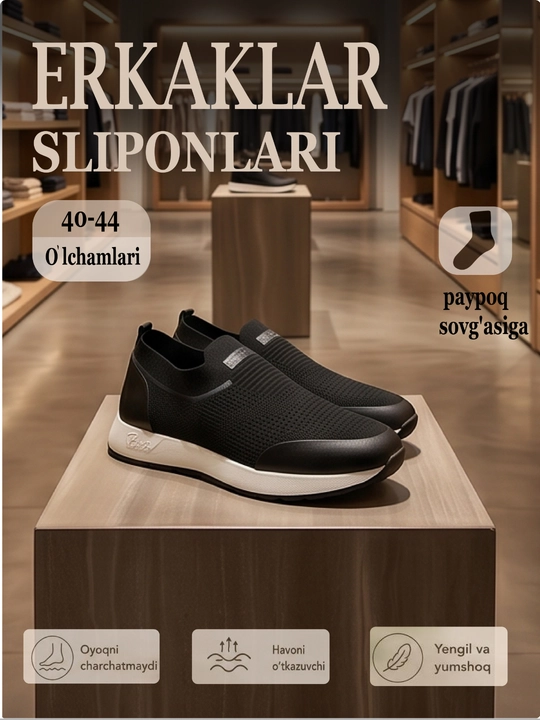Erkaklar sliponlari,krasofka - 