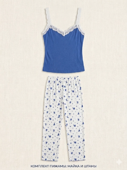 Ayollar uchun dantelli pijama