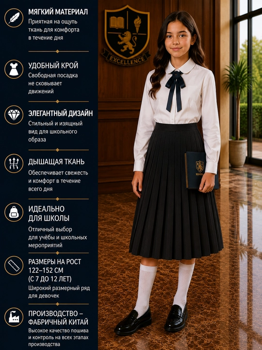 Maktab trikotaj yubka