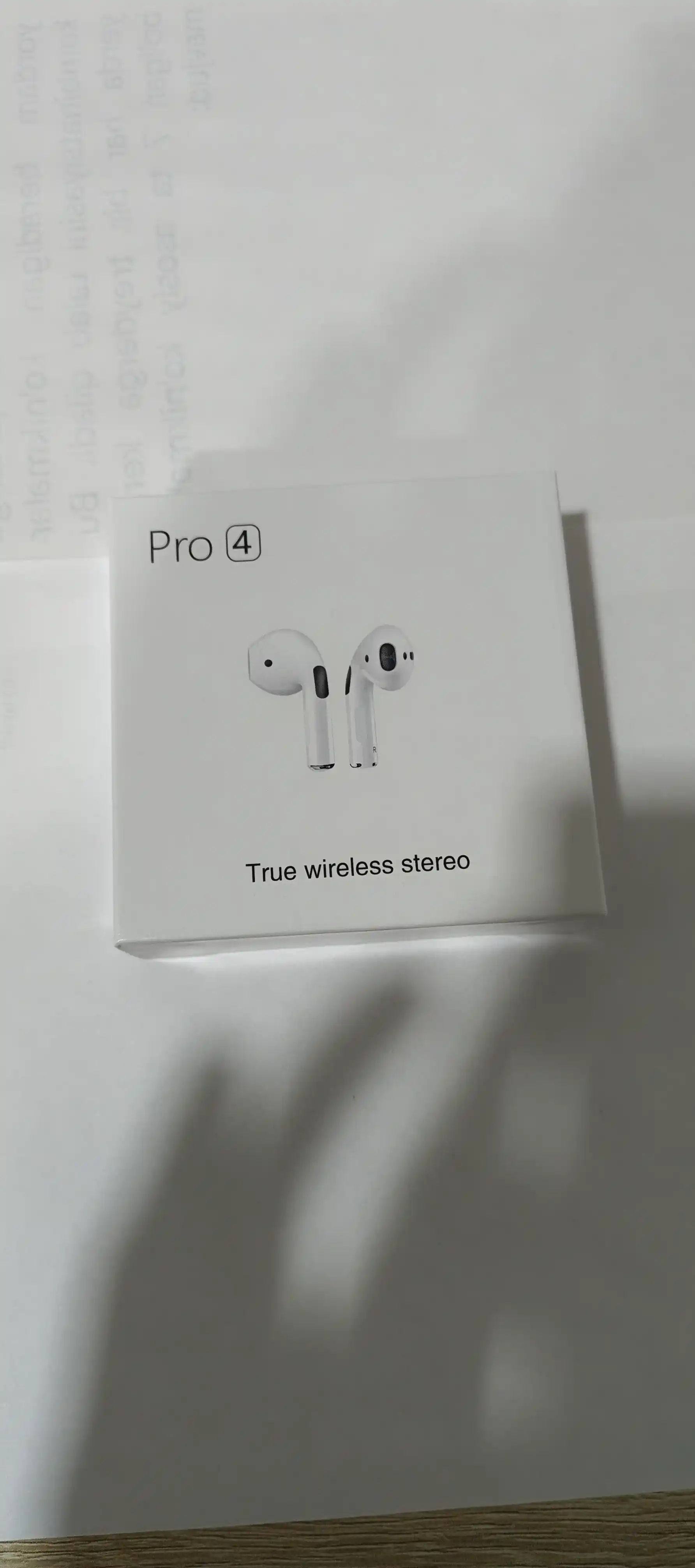 Pro 4 simsiz quloqchin, Bluetooth, sensorli naushnik, iPhone va Android uchun