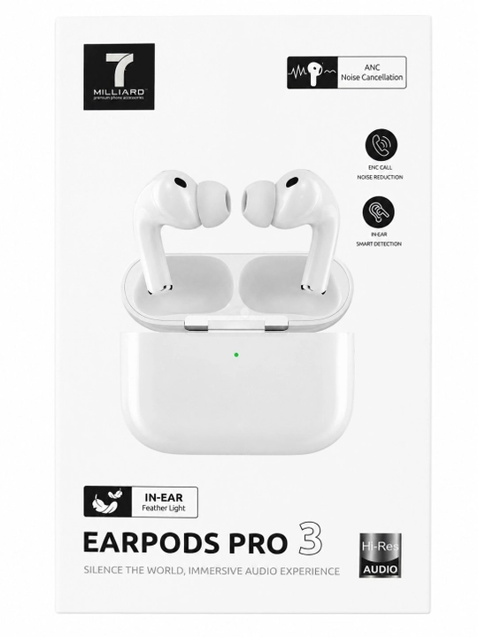 7 MILLIARD EARPODS PRO 3 HI-FI SOUND BLUETOOTH 5.4 - 