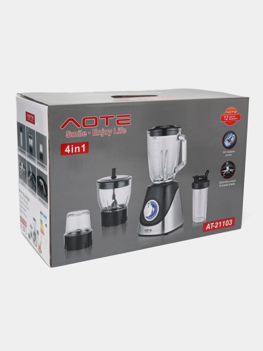 AOTE 4 in 1 Blender To‘plami – Ko‘p Funksiyali Oshxona Blenderi va Maydalagich Xitoy