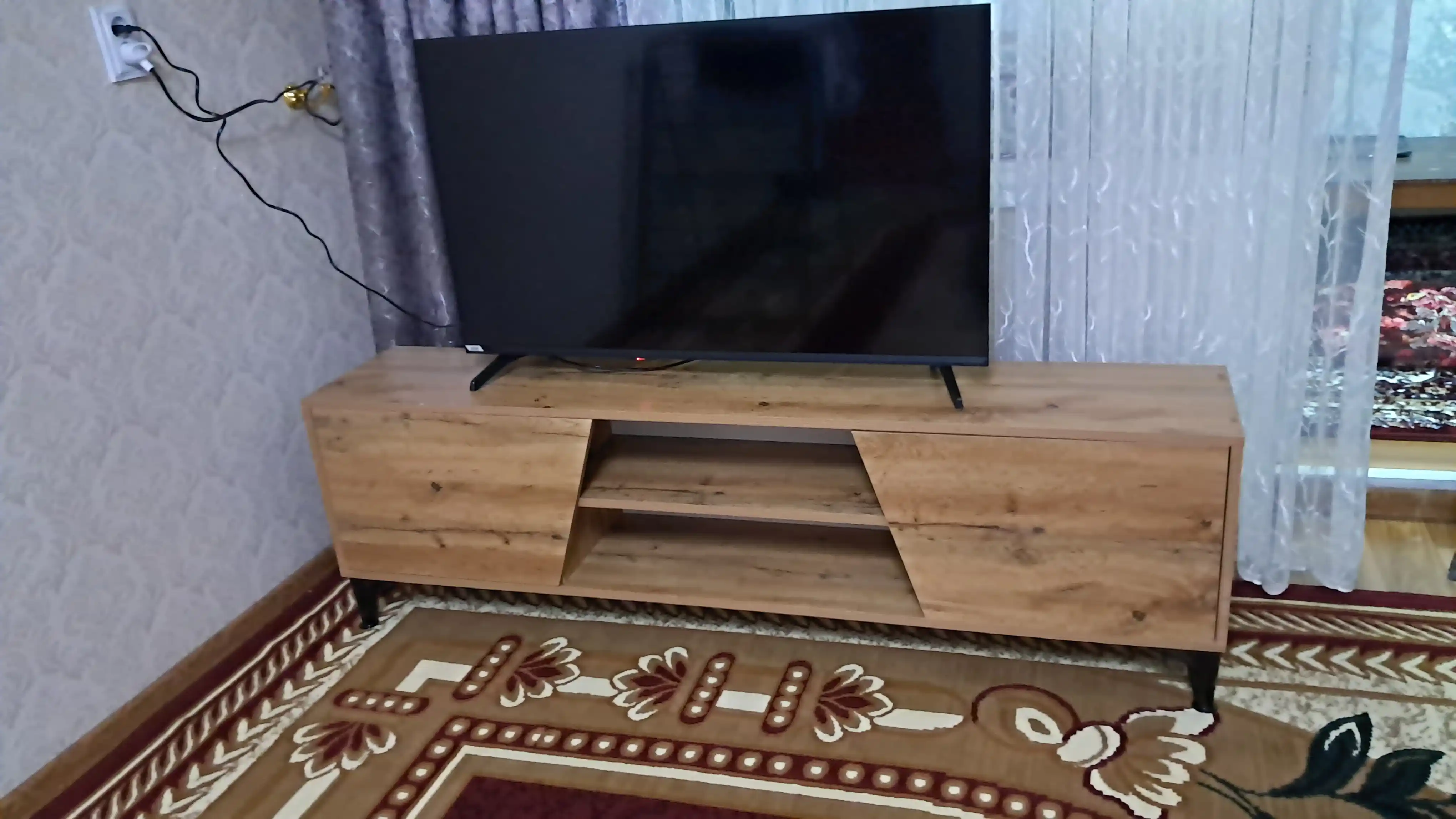 ТВ-тумба RIOS-D, подставка под телевизор в гостиную, 160х45х30 см