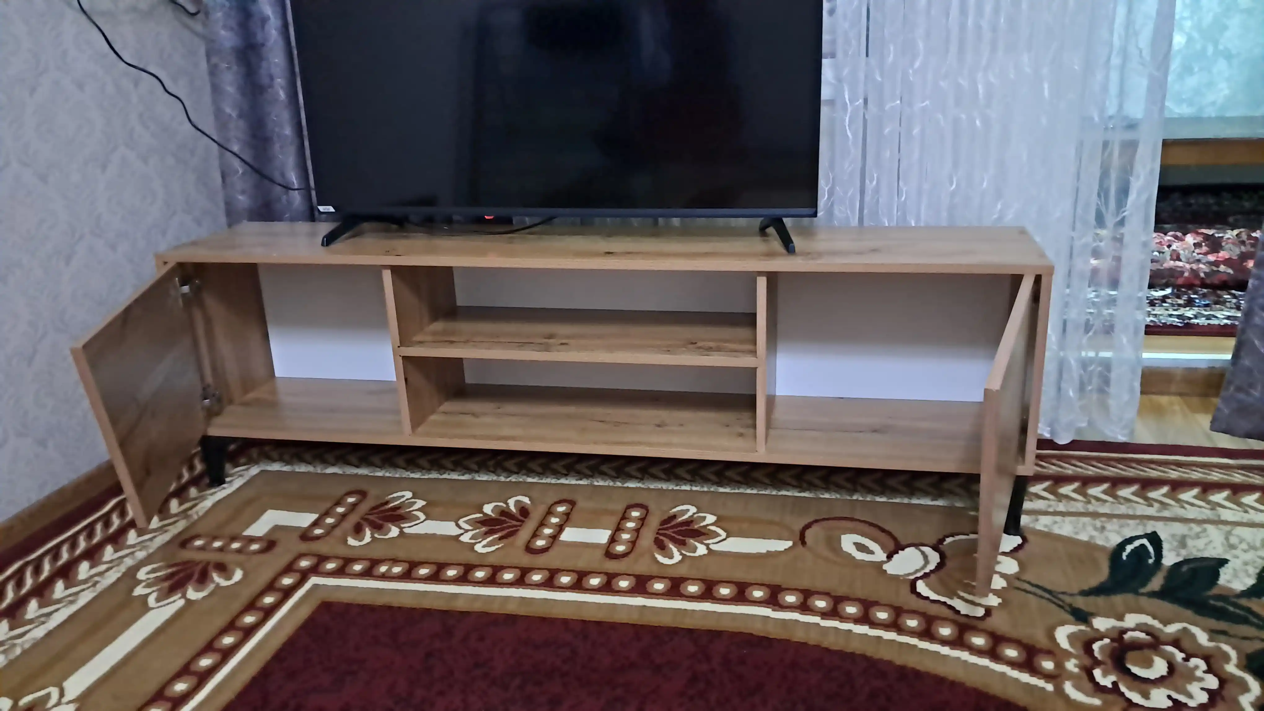 ТВ-тумба RIOS-D, подставка под телевизор в гостиную, 160х45х30 см
