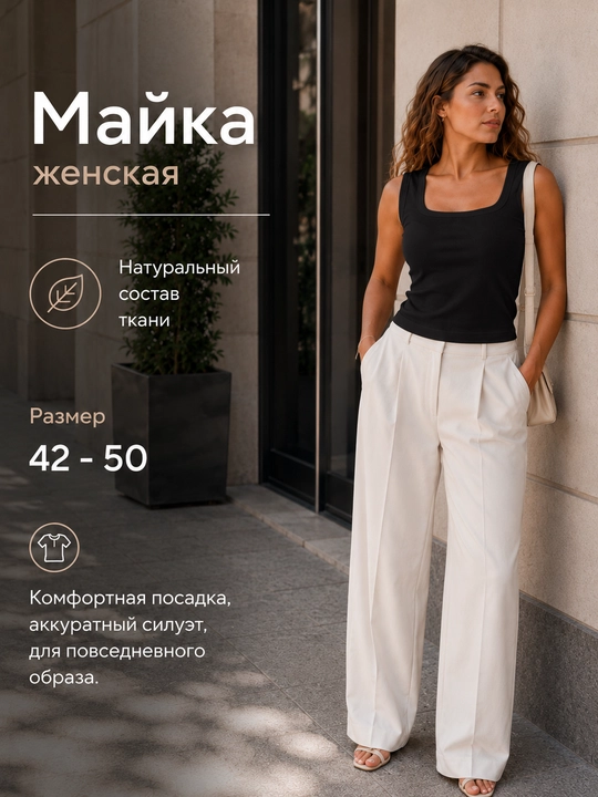 Ayollar top mayka/topiklar maykasi, qovurg'ali, tortburchak shaklda, ikki tomonlama