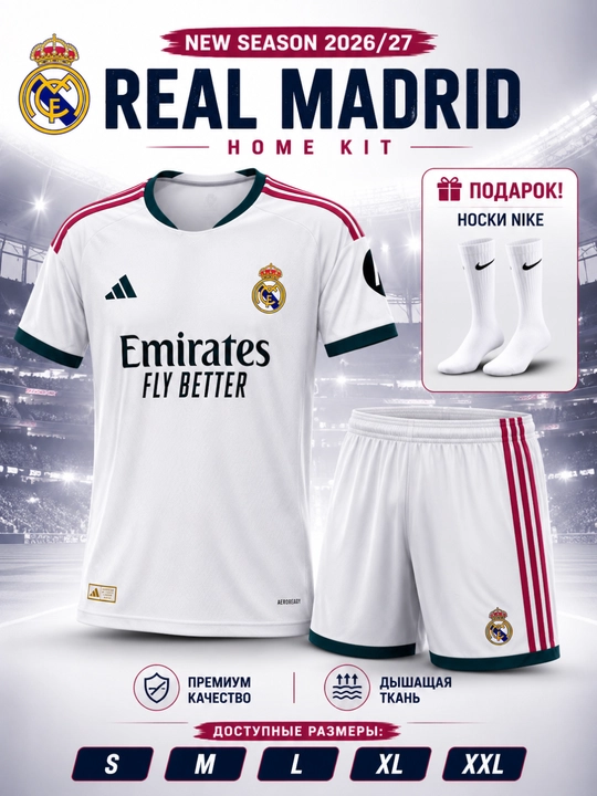 Футбольная форма Real Madrid 2026/27 - 