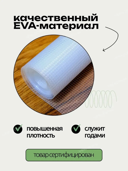 Cиликоновый, противоскользящий коврик в рулоне, для холодильника и полок, 3 и 5 метра