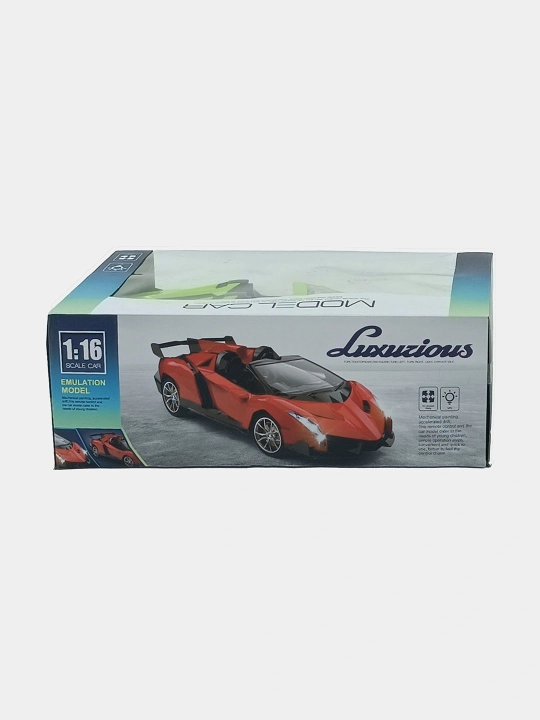 1:16 Mashina - Lamborghini uslubidagi Supercar chiroq va ochiladigan tom bilan (27MHz)