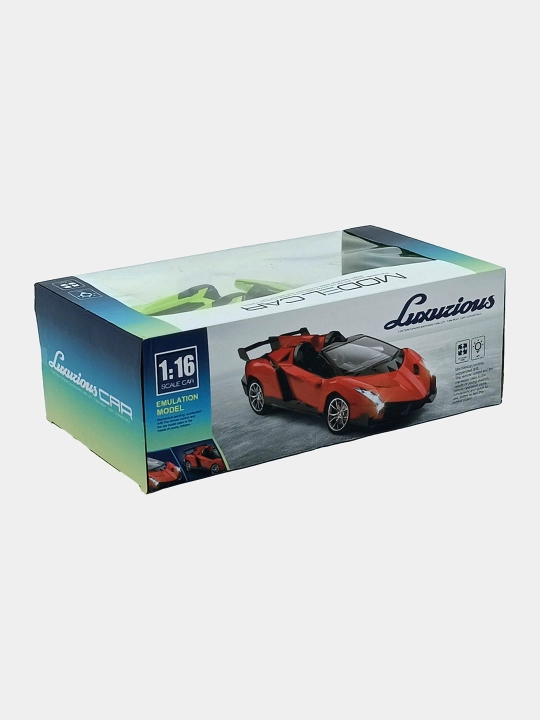 1:16 Mashina - Lamborghini uslubidagi Supercar chiroq va ochiladigan tom bilan (27MHz)