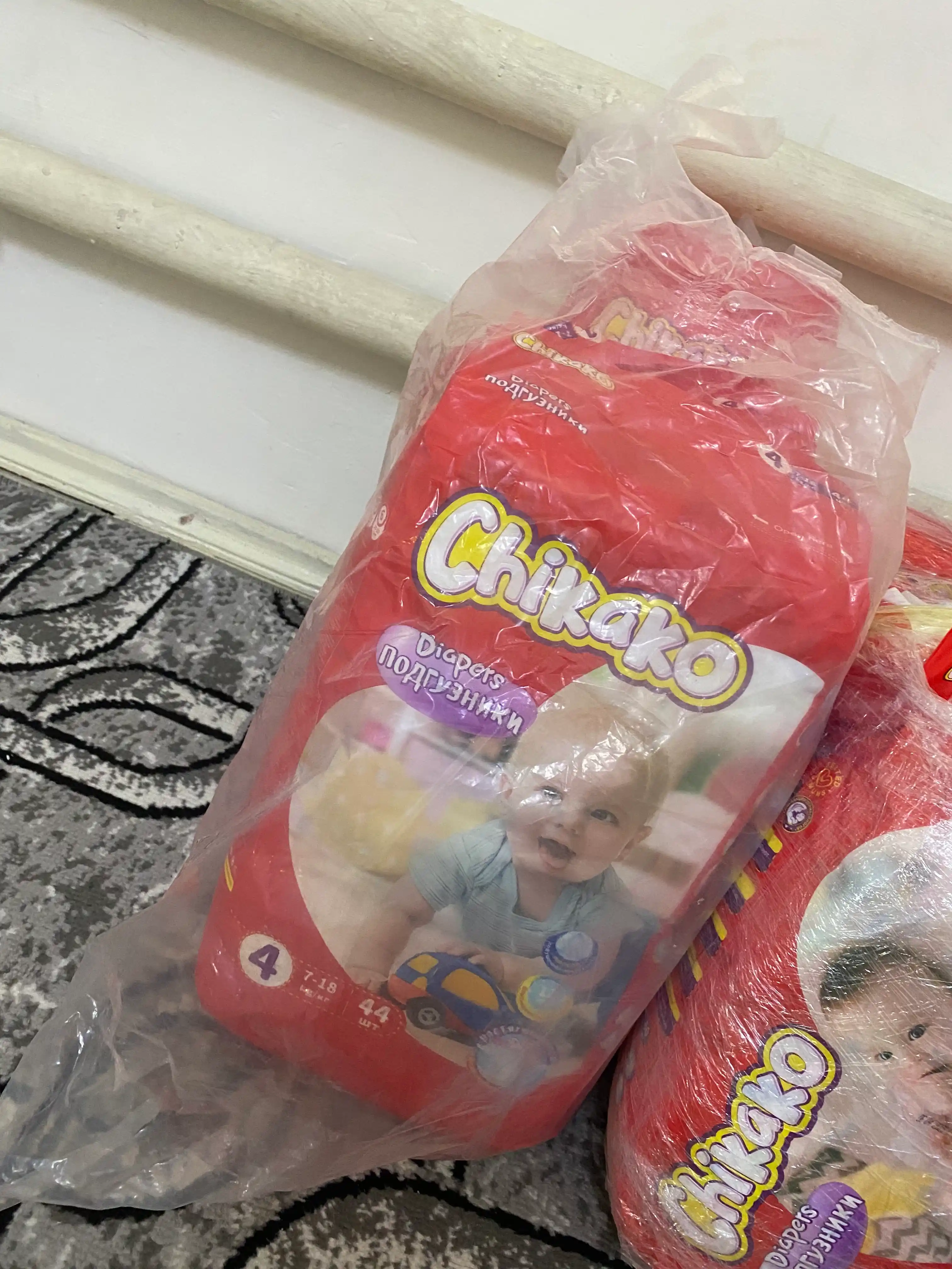 Подгузники-трусики детские "Chikako", 5 размер, 12-20 кг, 34 шт, гипоаллергенные, мягкие