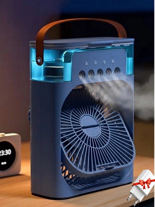 Portativ mini konditsioner, namlagich, mini ventilyator, 3 tasi 1da