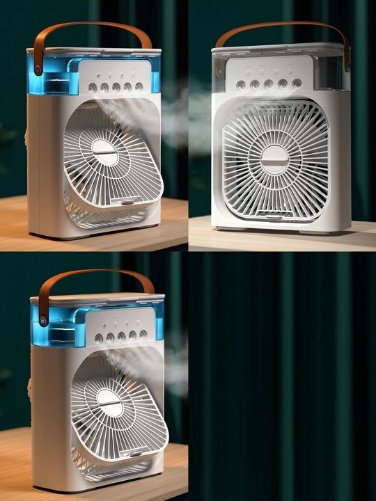 Portativ mini konditsioner, namlagich, mini ventilyator, 3 tasi 1da
