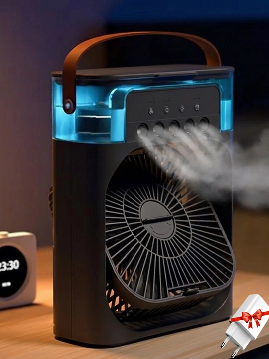 Portativ mini konditsioner, namlagich, mini ventilyator, 3 tasi 1da