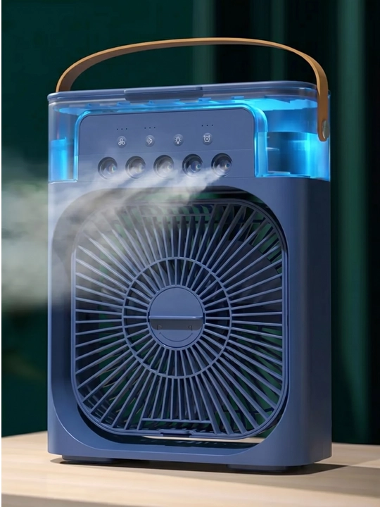 Portativ mini konditsioner, namlagich, mini ventilyator, 3 tasi 1da