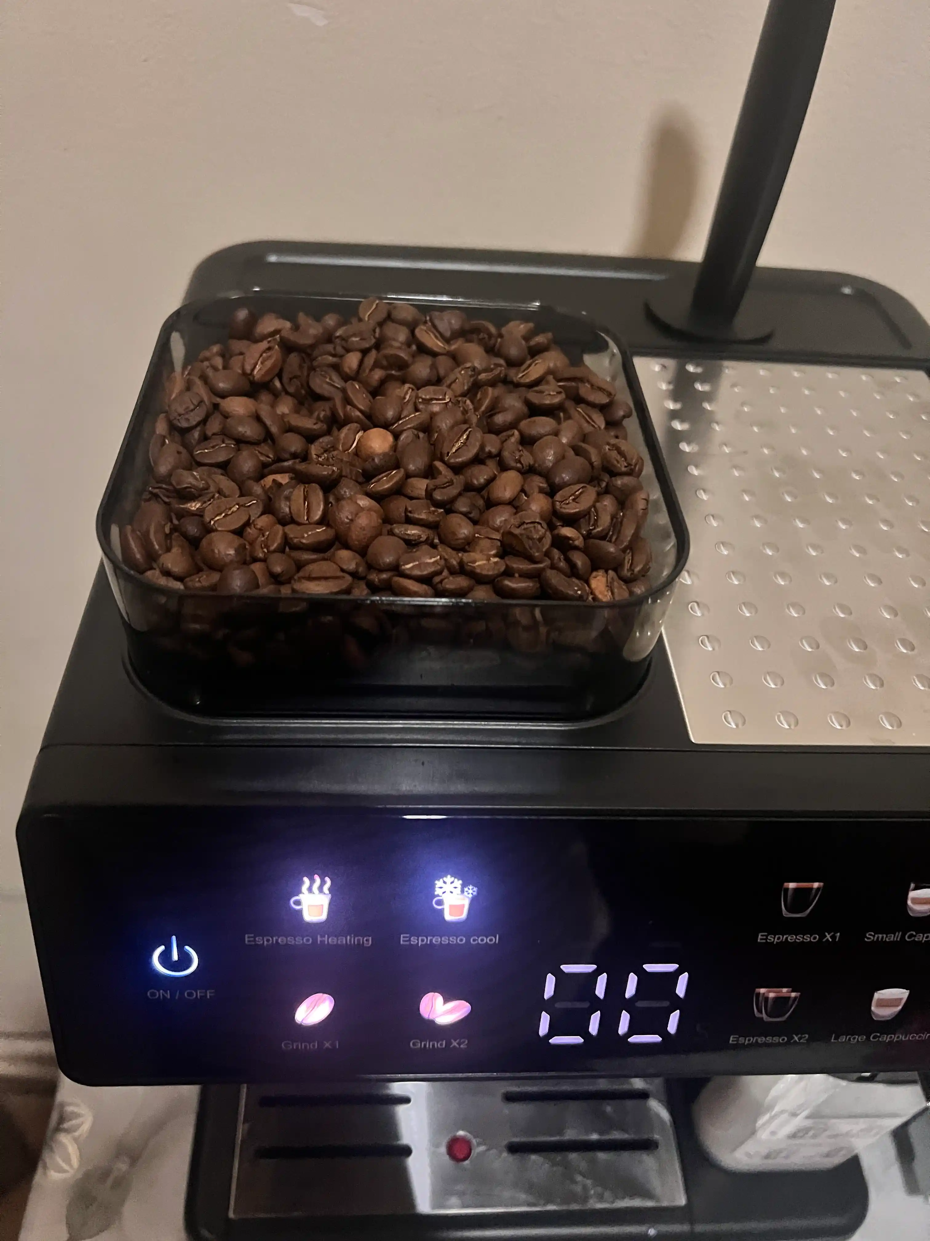 Avtomatik kofe mashinasi DSP 20 bar, kofe maydalagich, 20 daraja, kappuchino qaynatgich