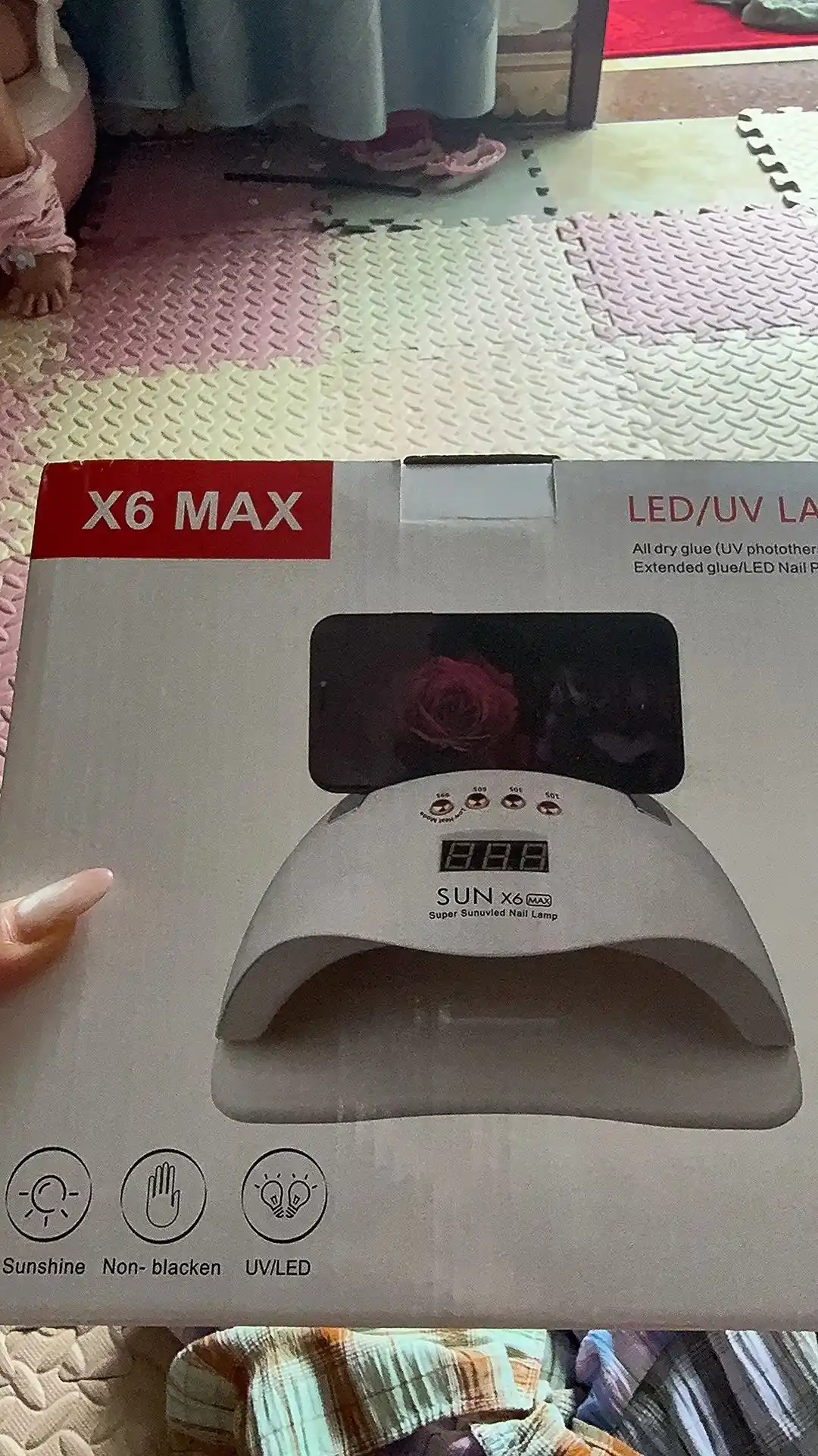 Manikyur va pedikyur uchun lampa, X6 MAX, 280 W, 66 dona, UF-yorug‘lik diodli lampalar