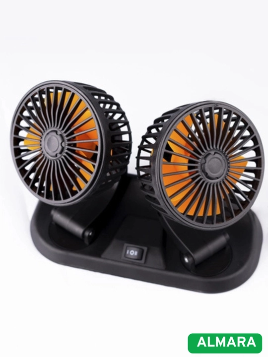 Ventilyator avtomobil ikki boshli vintilator tutatgich portativ avtomobil ventilyatori 12v