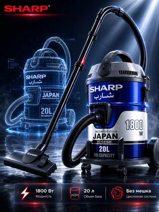 Sharp EC-CA 1820 changyutgichi, bak 20 litr - 