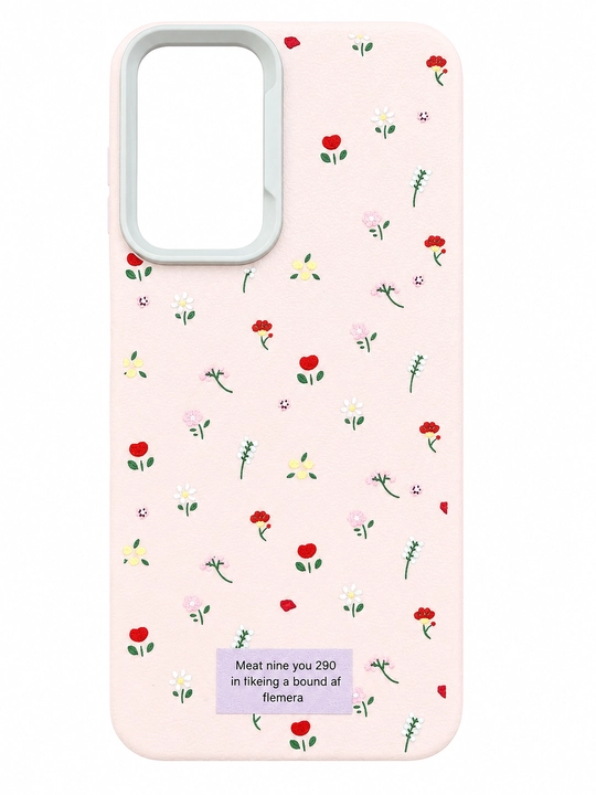 Samsung Galaxy A17 Floral Premium Chexol Soft Touch Kamera Himoyasi  - 