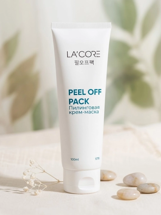 LA'CORE Peel-Off Pack - yuzdagi qora nuqta, kirlarni chuqur tozalovchi krem-maska - 