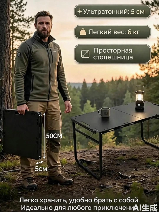 Обеденный стол для улицы, туристический стол