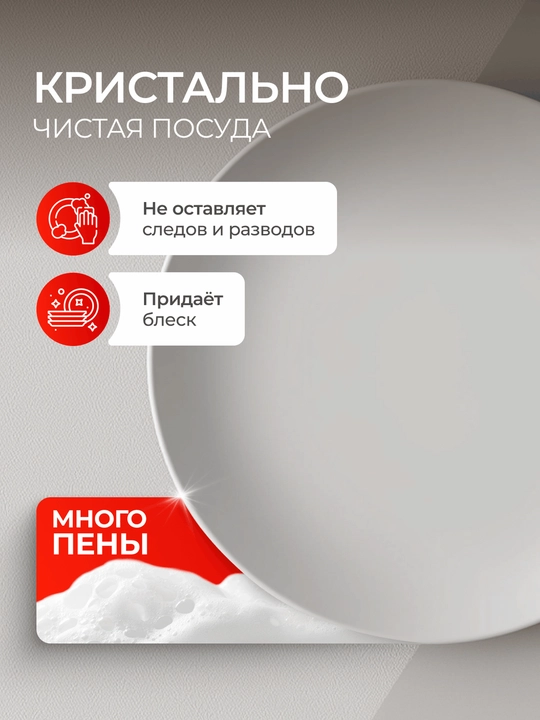Гель для посуды SYNERGETIC "Сочный гранат", 1 л