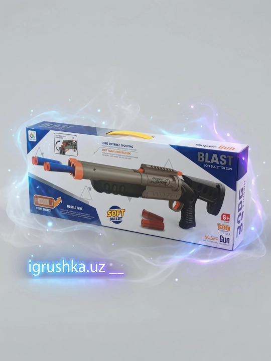 Blast Soft Bullet o‘yinchoq blasteri, yumshoq sochma miltiq