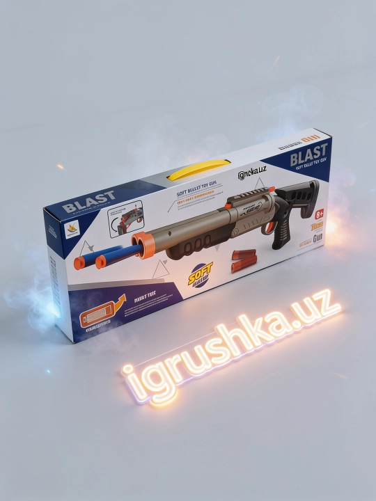 Blast Soft Bullet o‘yinchoq blasteri, yumshoq sochma miltiq