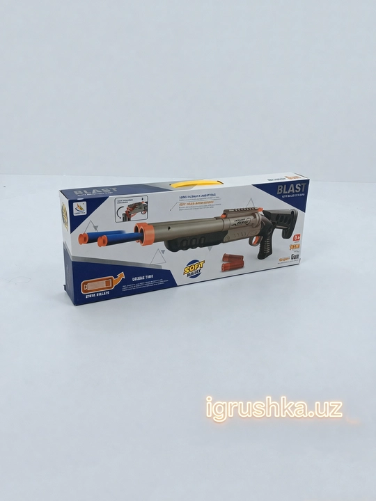 Blast Soft Bullet o‘yinchoq blasteri, yumshoq sochma miltiq