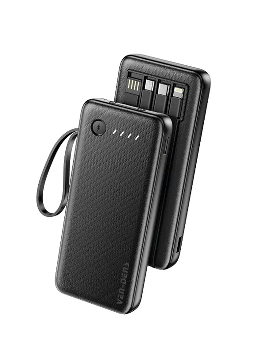Power Bank 20000mA tezkor quvvat bilan tashqi akkumulyatori +4 kabel bilan