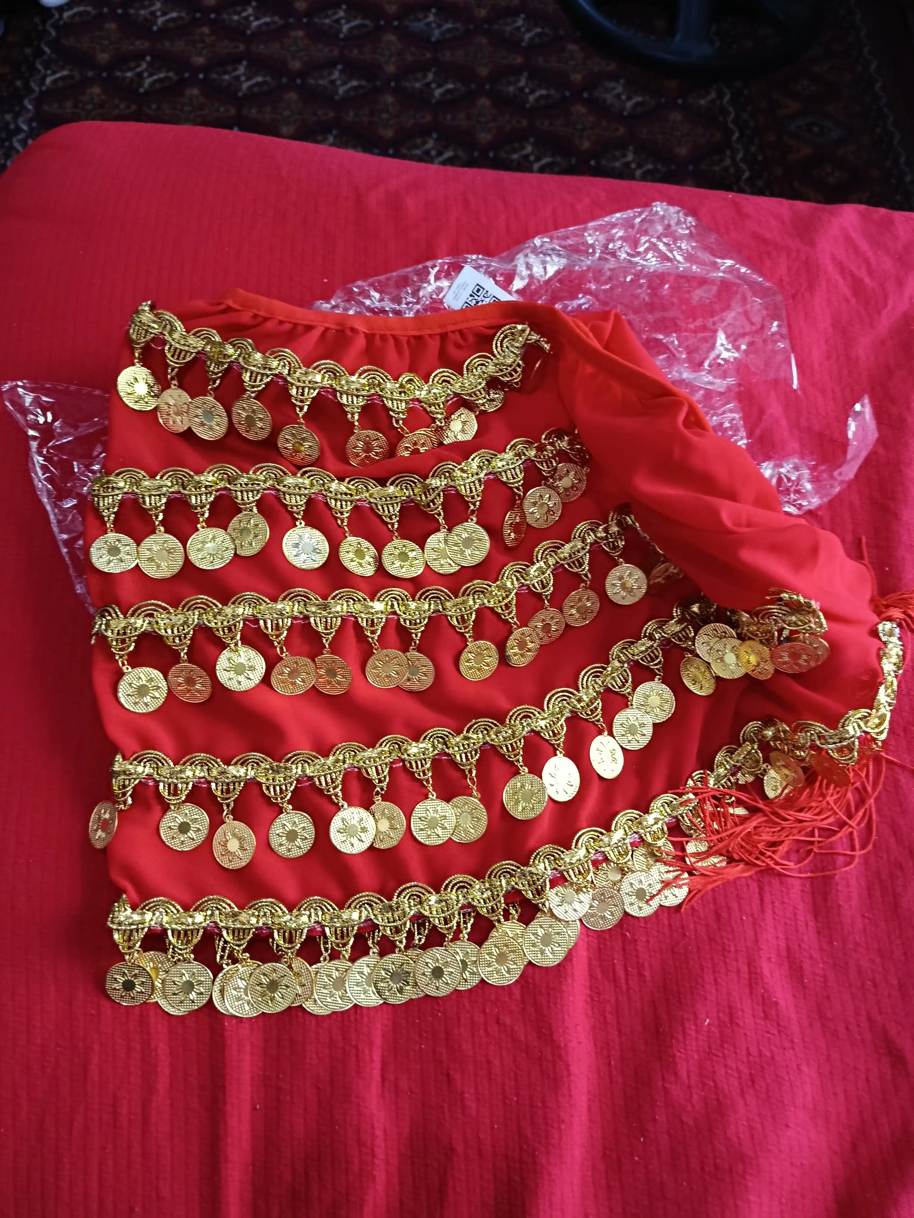 Tangachali arabskiy bel ro‘mol, belly dance uchun raqs aksessuari
