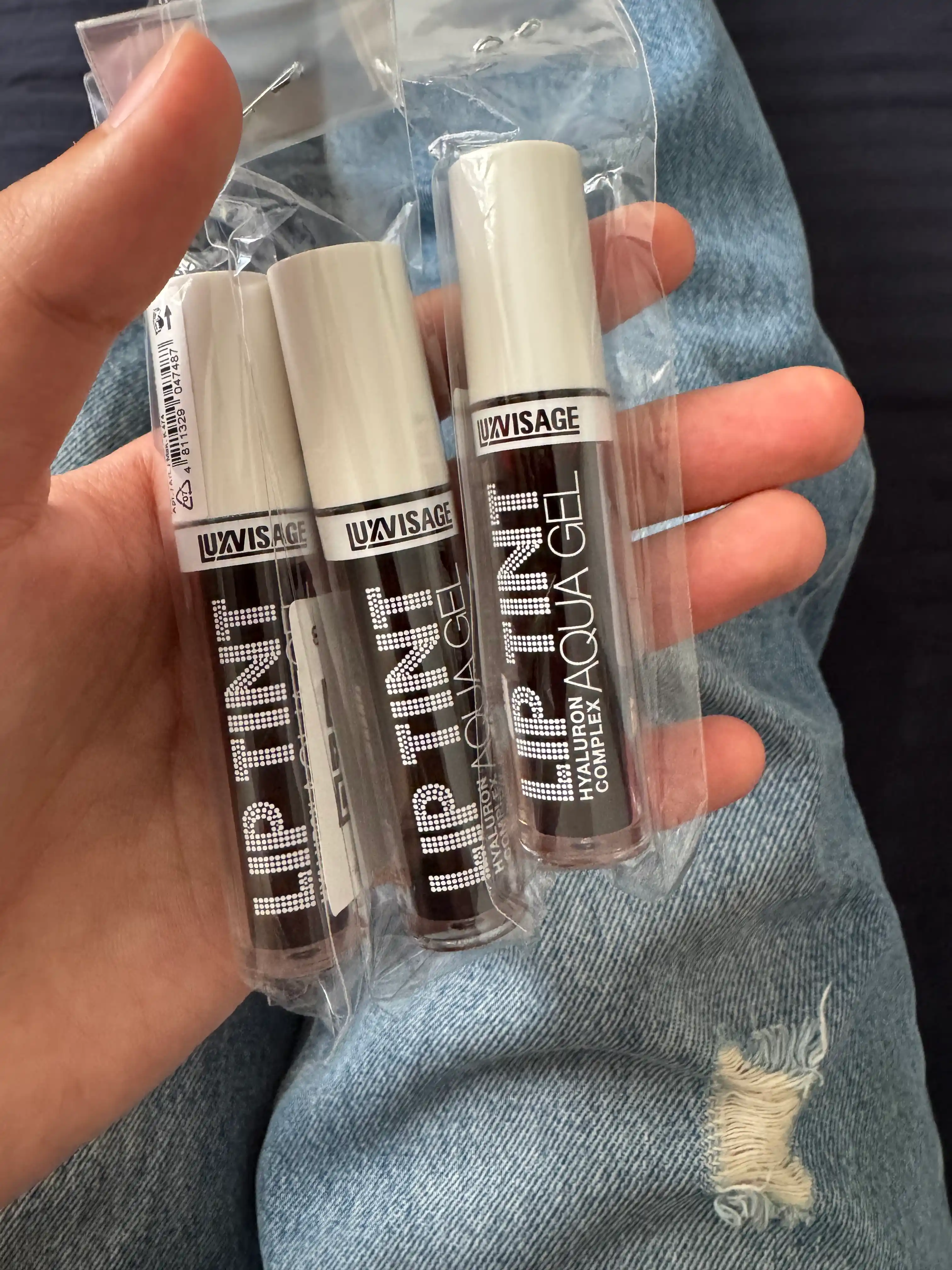 Оттеночный гель тинт для губ с гиалуроновым LUXVISAGE LIP TINT AQUA GEL, тон 8 видов