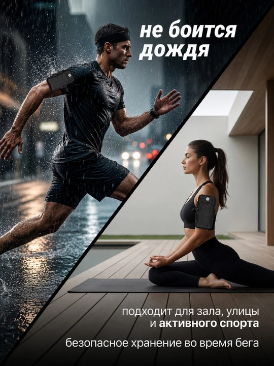 Спортивная сумка для бега: на пояс и на руку, для телефона и бутылки