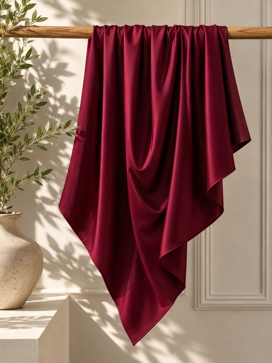 Bir rang rumol.Ipakli ayollar ro'moli, bosh va bo'yin uchun, 100x100 sm, kvadrat - 