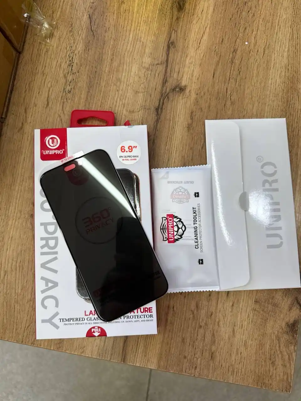 UNIPRO 360-градусная защитная пленка для экрана для iPhone 13-17PM, антишпионские стекла