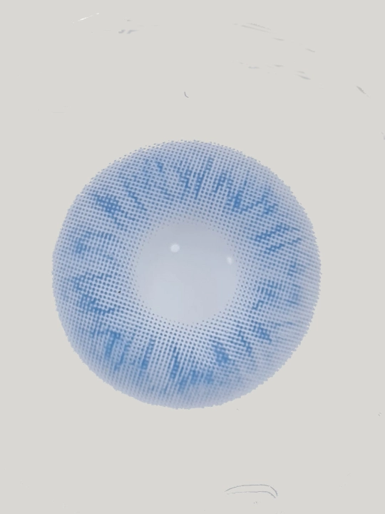 UMI BLUE Rangli kontakt linzalari, moviy rang, BC 8.6, DIA 14.0, 12 oy
