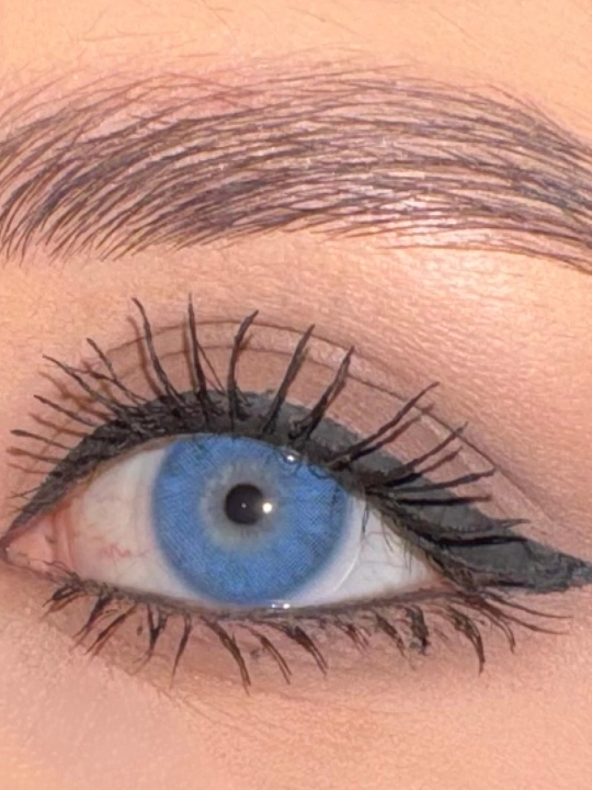 UMI BLUE Rangli kontakt linzalari, moviy rang, BC 8.6, DIA 14.0, 12 oy