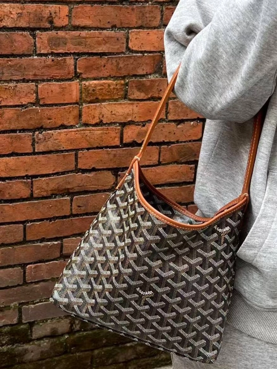 Женская сумка на плечо (хобо), элегантная в стиле GOYARD