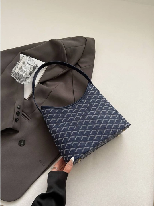 Женская сумка на плечо (хобо), элегантная в стиле GOYARD
