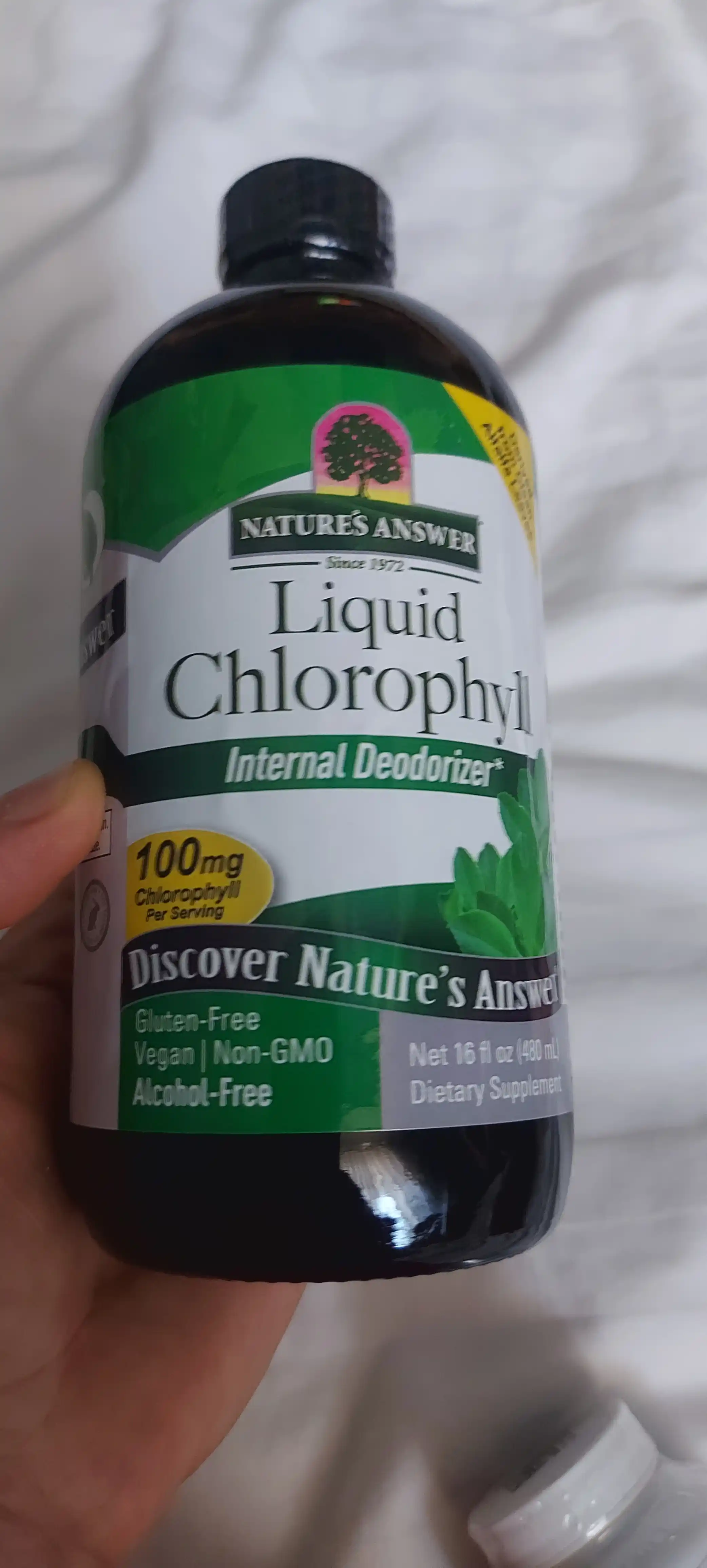 Nature's Answer Liquid Chlorophyll, жидкий хлорофилл для детокса, США, 480 мл
