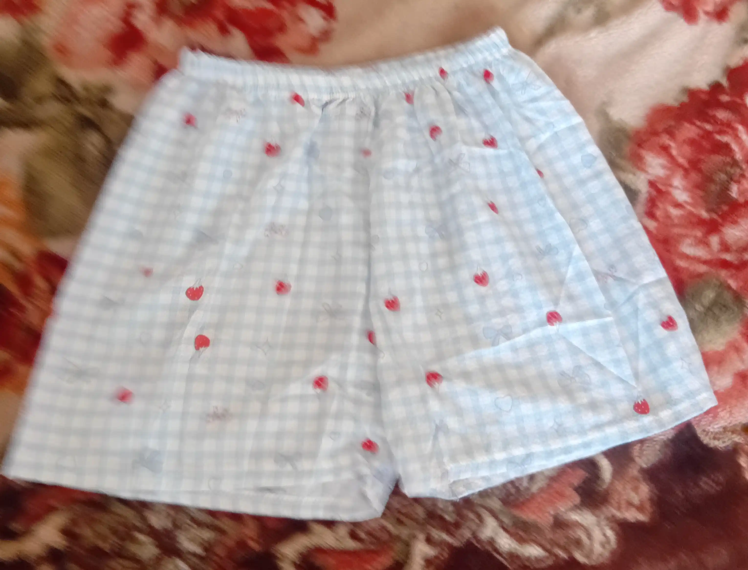 Ayollar uy shortisi printli, keng fason, Freesize, 11 tur