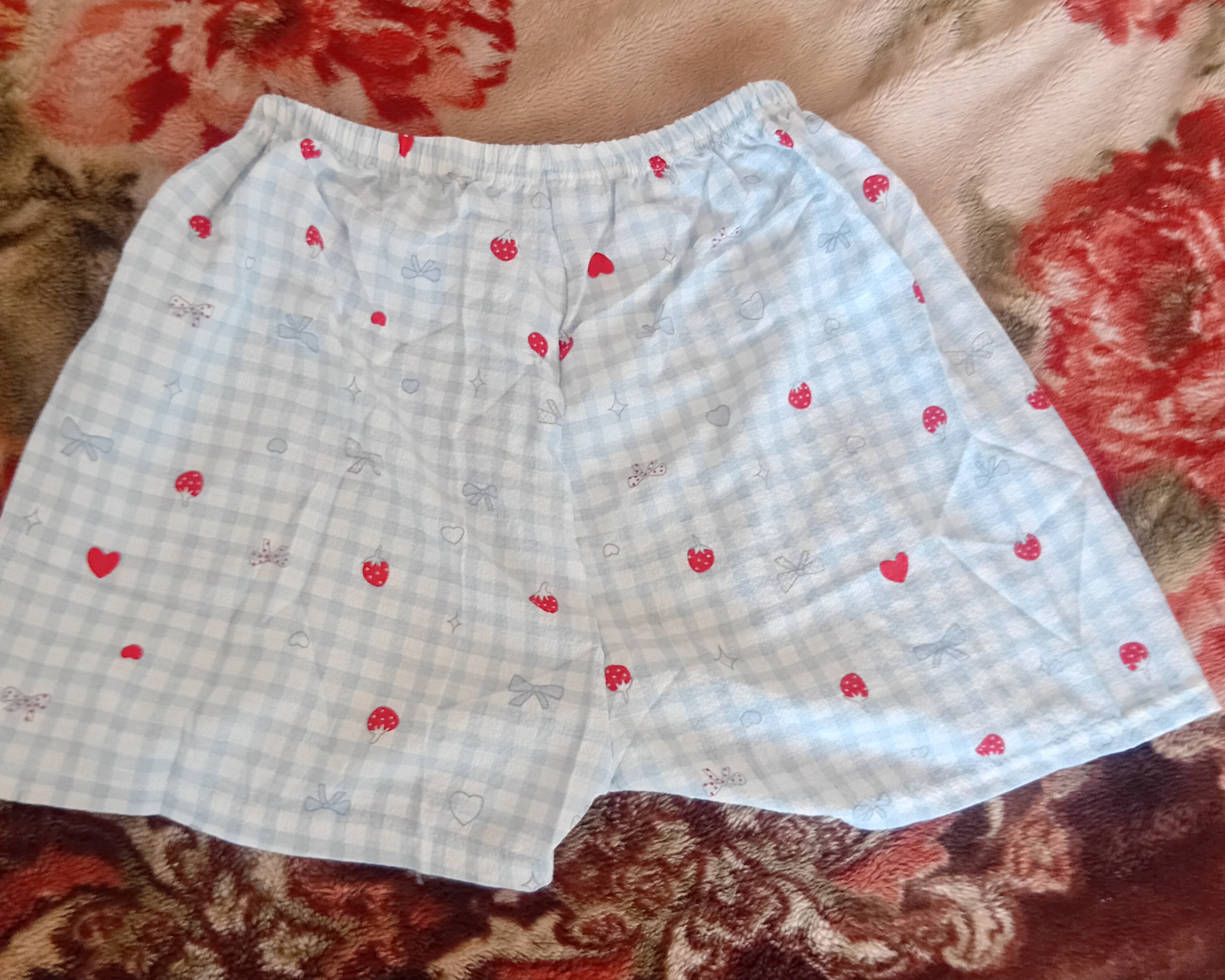 Ayollar uy shortisi printli, keng fason, Freesize, 11 tur
