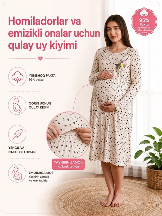 Homilador va emizikli onalar uchun pijamalar - 